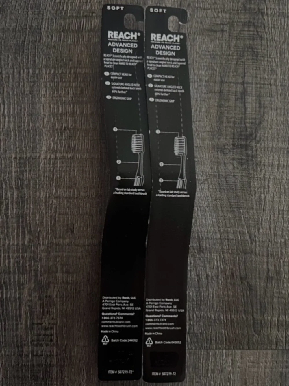 💞 New Set of 2 REACH Advanced Design Soft Full Size Toothbrushes